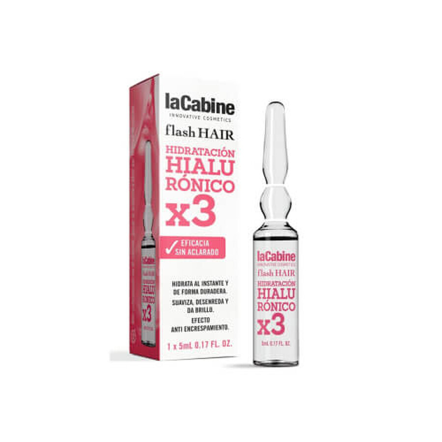 Flash Hair Hidratante Hialurónico Vial Capilar, 5 ml, La Cabine