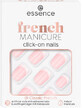 Essence Faux ongles fran&#231;ais &#224; clipser 01 Classic French, 12 pcs