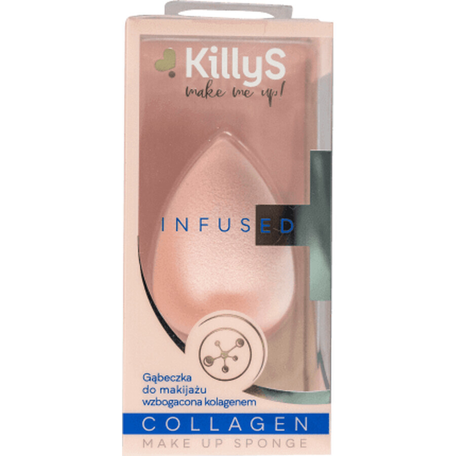 KillyS Spugnetta per applicare il fondotinta con infusione di collagene, 1 pz