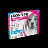 Frontline Tri-Act M solution spot-on pour chiens 10-20 kg, 3 pipettes, Frontline