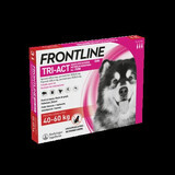 Frontline Tri-Act XL solution spot-on pour chiens 40-60 kg, 3 pipettes, Frontline