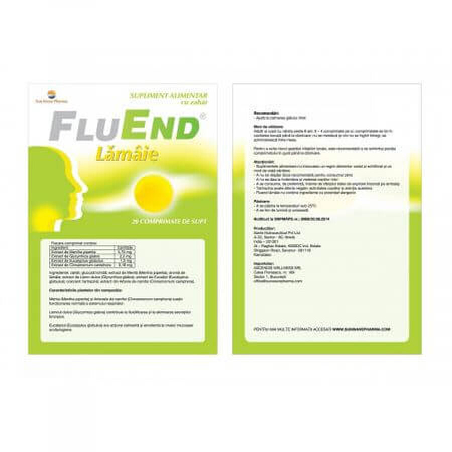FluEnd lemon, 20 comprimés, Sun Wave Pharma