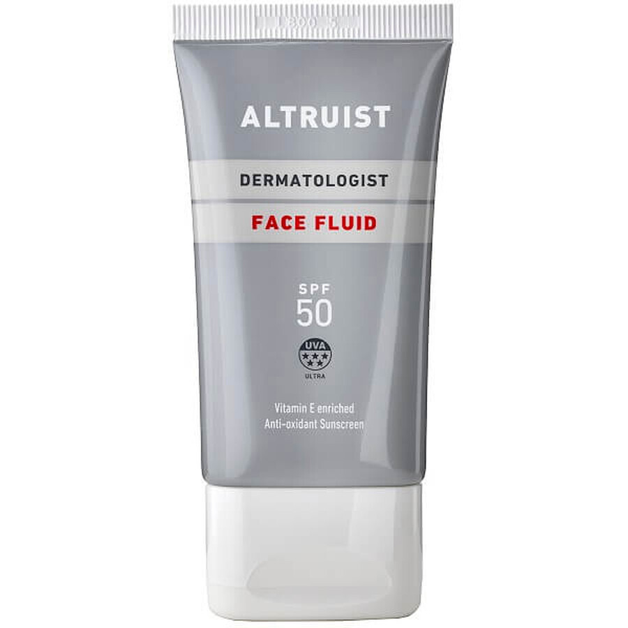 Fluide antioxydant avec haute protection solaire SPF 50, 50 ml, Altruist
