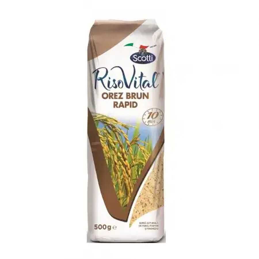 RisoVital riz brun rapide, 500 g, Scotti