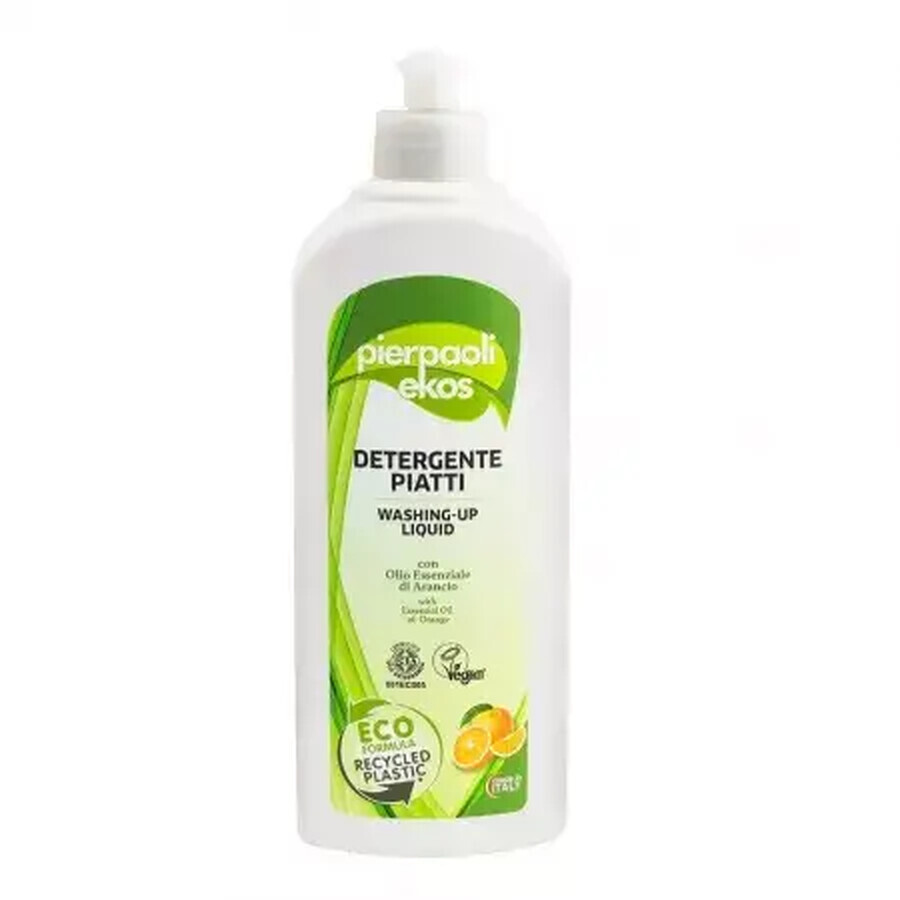 Solutie Eco pentru spalat vase cu portocale Ekos, 500 ml, Pierpaoli