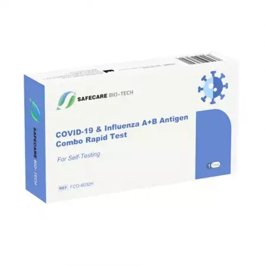 Test combiné pour Covid 19 et le groupe A+B, Safecare