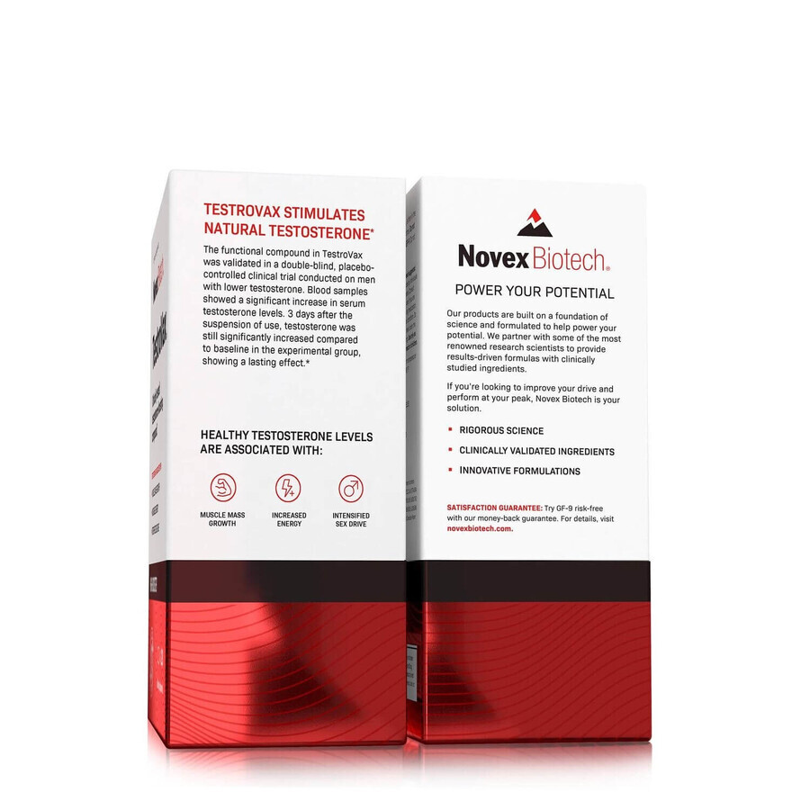 Novex Biotech® TestroVax™, formula di supporto alla produzione di testosterone, 90 cps, GNC