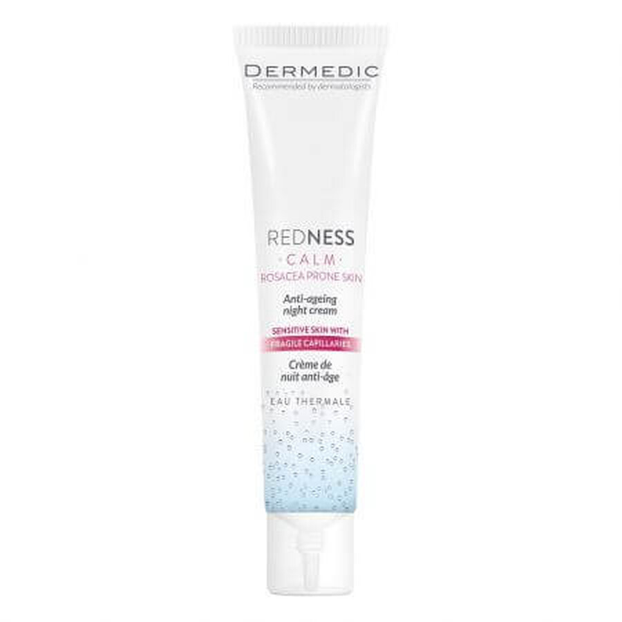 Dermedic Redness Calm Anti-Wrinkle Night Cream for couperose skin, 40 ml