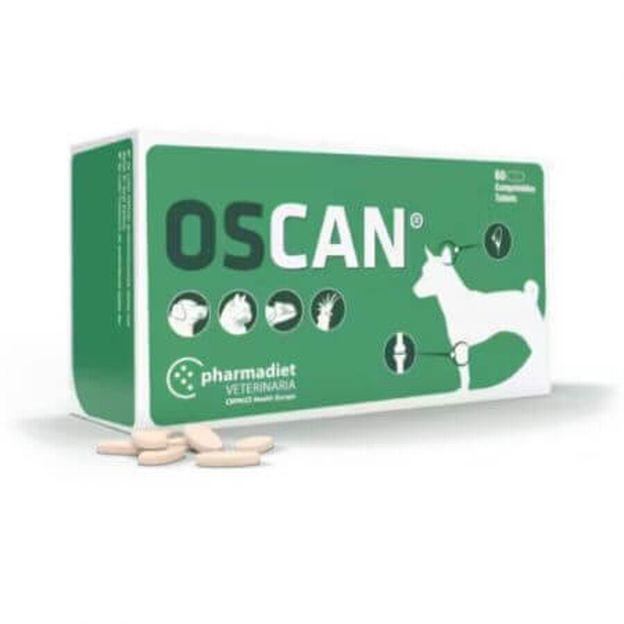 Calcium supplement for dogs and cats Oscan, 60 tablets, Pharmadiet