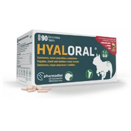 Supplement for small and medium dogs Hyaloral, 90 tablets, Pharmadiet