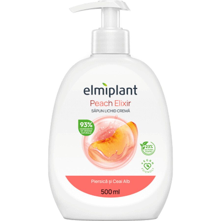 Savon liquide Elmiplant Peach Elixir, 500 ml