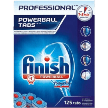 Detergente lavavajillas Finish Professional Powerball, 125 uds.