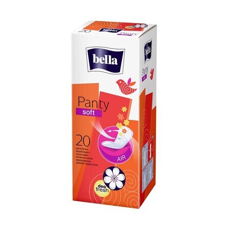 Serviettes hygiéniques quotidiennes Panty Soft Deo Fresh, 20 pièces, Bella