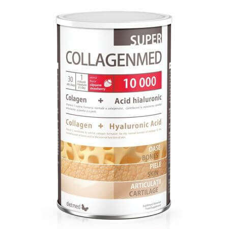 Collagenmed Super 10000, Strawberry, 450 g, Dietmed