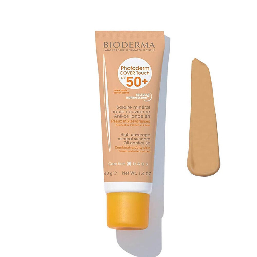 Bioderma Photoderm Fluide Cover Touch SPF 50+ teinte dorée, 40 g