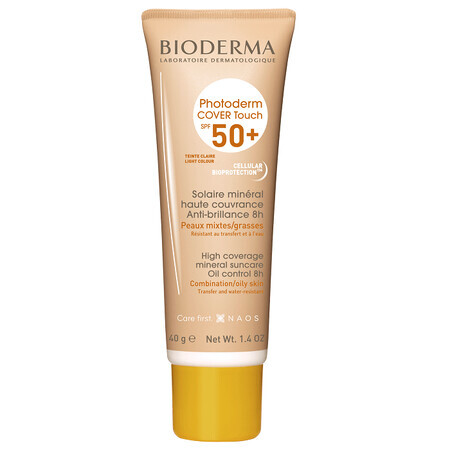 Bioderma Photoderm Fluid Cover Touch SPF 50+ heller Farbton, 40 g