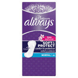Serviettes quotidiennes Always Platinum Soft&Protect Normal parfumées, 20 pièces, P&G