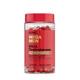 Mega Men® Ultra Testosterone, formule avancée pour la croissance de la testostérone libre et totale, 120 cps, GNC 