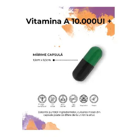 Vitamina A (acetato di retinile) 10.000 UI+, 30 capsule, Bioma