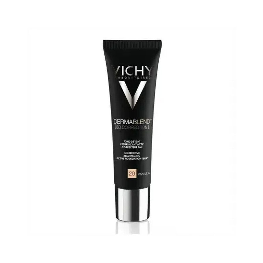 Vichy DermaBlend Fond de teint correcteur avec une couvrance de 16 heures, nuance 20 Vanille, 30 ml Évaluations