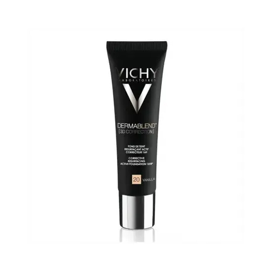 Vichy Dermablend Fondotinta Fluido Nº20 Vanilla, 30 ml