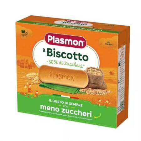 Biscuits avec 30% de sucre en moins, 320 g, Plasmon