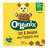 Cubes d'avoine complète et de banane, +12 mois, 4x20g, Organix