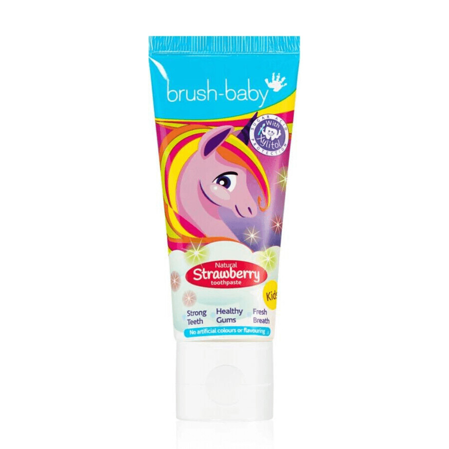 Dentifrice à la fraise de la licorne, 3 - 6 ans, 50 ml, Brush Baby