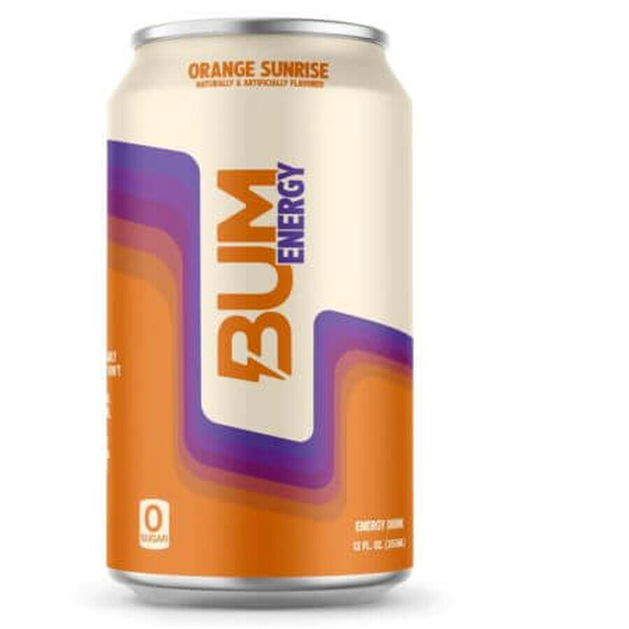 Boisson énergétique au goût d'Orange Sunrise, 355 ml, Bum Energy
