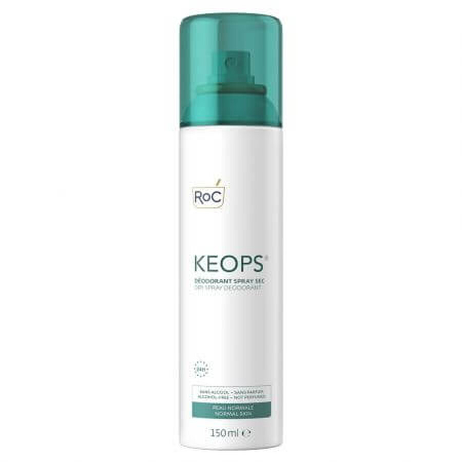 Deodorante spray secco Keops, 150 ml, Roc