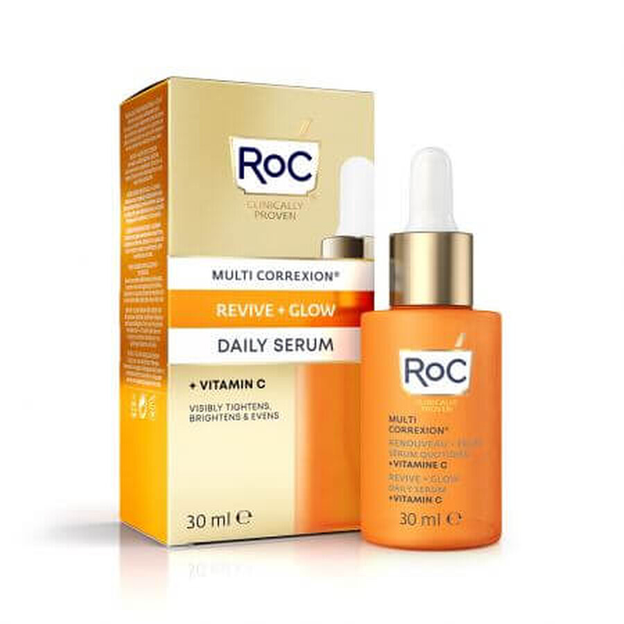 Siero viso con vitamina C Multi Correxion Revive + Glow, 30 ml, Roc
