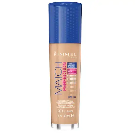 Match Perfection Foundation 203 True Beige, 30 ml, Rimmel London