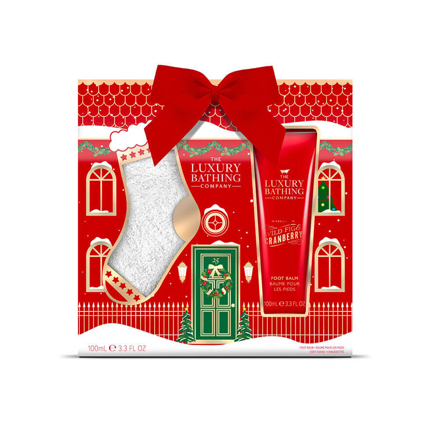 Coffret Cadou Cosy Toes, The Luxury Bathing Company, figue sauvage et canneberge, 100 ml