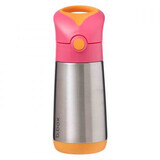 Thermoskanne mit Strohhalm, 350 ml, Pink/Orange, BBOX