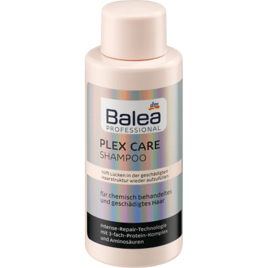 Balea Professional Plex Care Shampooing, cheveux traités chimiquement et abîmés, 50 ml