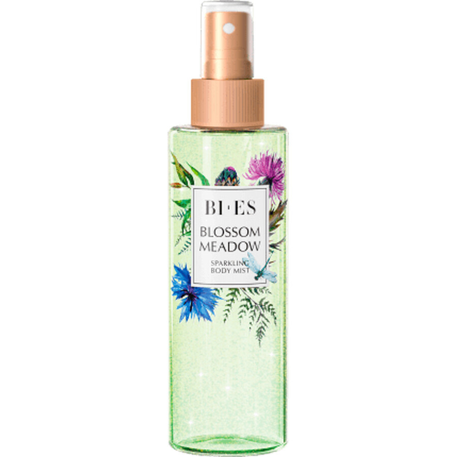 BI-ES Deodorante corpo nebulizzato prato in fiore, 200 ml