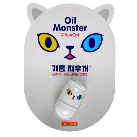 Oil Monster Matte White Anti Sebum Volcanic Stone Gesichtsmassagegerät, 1 Stück, Haruen