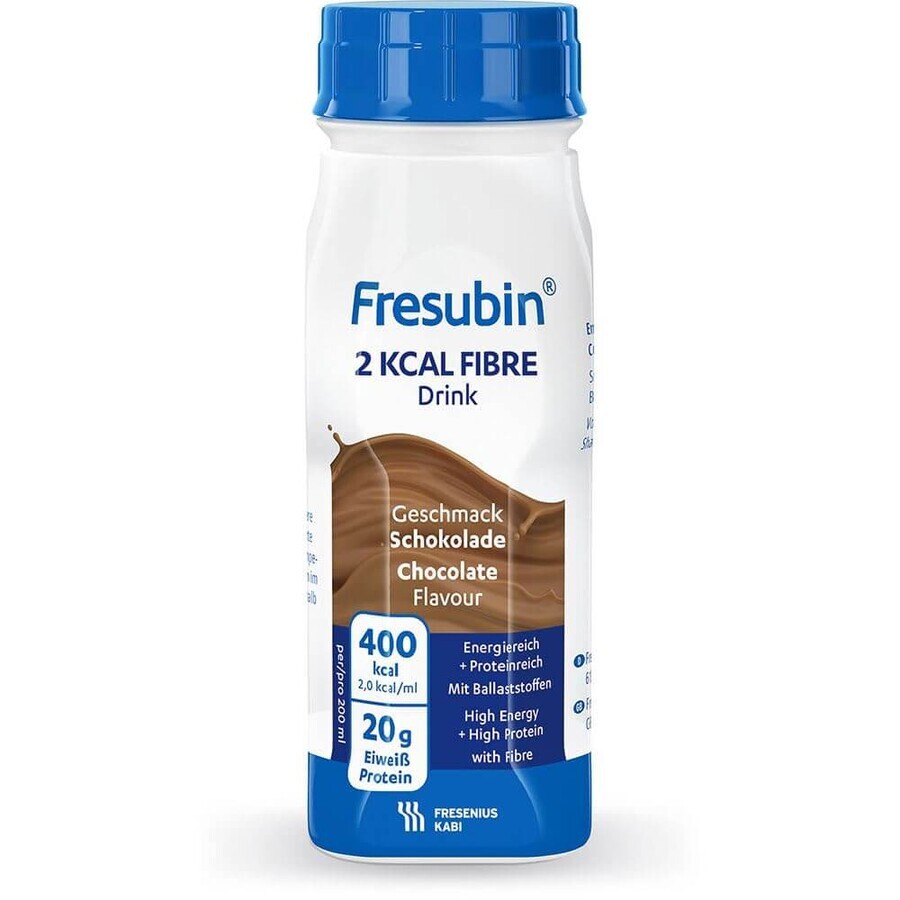 Fresubin 2 kcal boisson fibreuse au chocolat, 4 x 200 ml, Fresenius Kabi