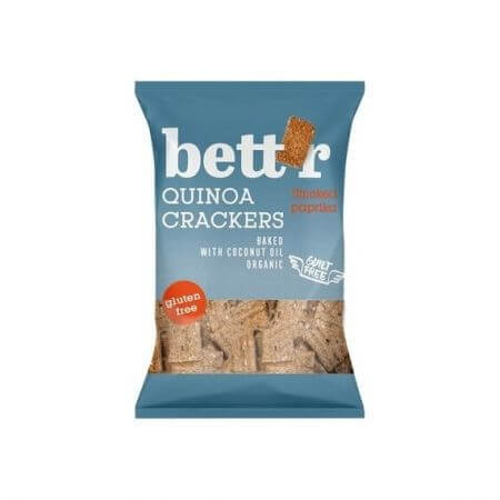 Crackers au quinoa et aux haricots sans gluten, 100 g, Bettr
