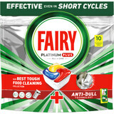 Fairy Platinum Plus Détergent pour lave-vaisselle, 10 pièces