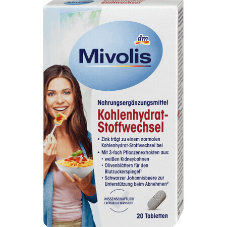 Mivolis Carbohydrate Metabolizer, 20 comprimés