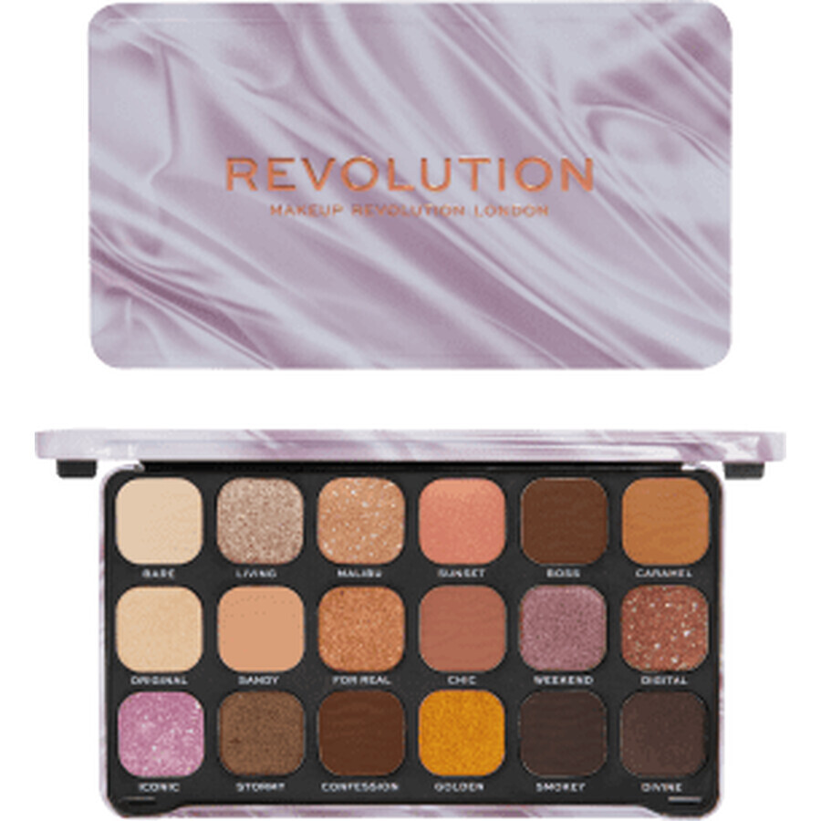 Palette di ombretti Revolution Forever Flawless Nude Silk, 19,8 g