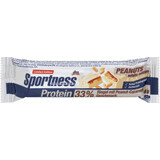 Sportness Barre protéinée 33%, goût cacahuètes et caramel, 40 g