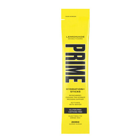 Prime Hydration Drink Lemonade, sachets de réhydratation aromatisés à la limonade, 8,8 g, GNC