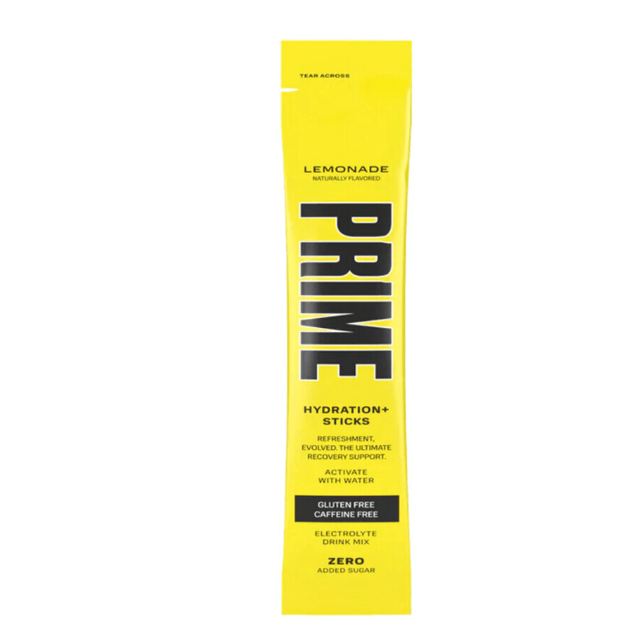 Prime Hydration Drink Lemonade, sachets de réhydratation aromatisés à la limonade, 8,8 g, GNC