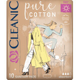 Cleanic Absorbants de jour en coton pur, 10 pièces