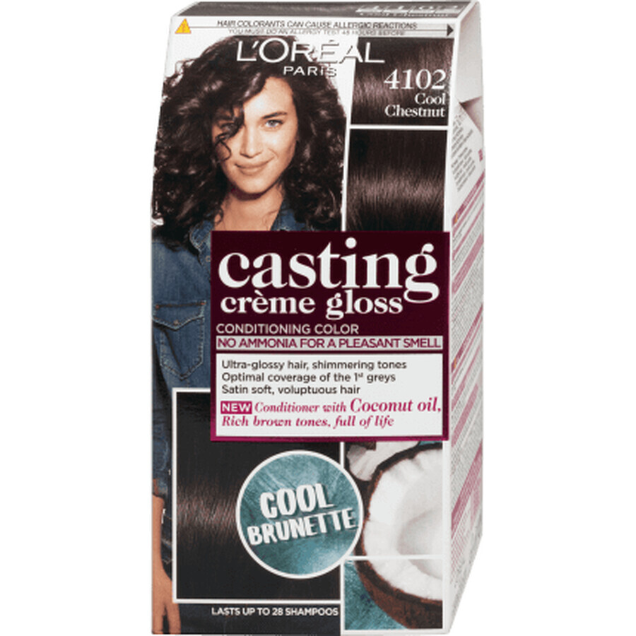 Loreal Paris Casting Creme GLOSS Hair Colour 410 glacier brown, 1 pc