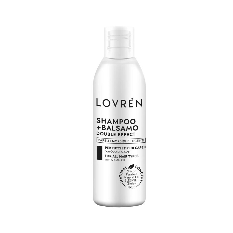 Shampoo e balsamo, doppio effetto, 150 ml, Lovren