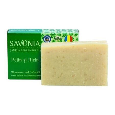 Solides Naturzinn und Castor Shampoo, 90g Savonia