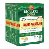 Pack 2 pièces * Moller's Total, 14 gélules + 14 comprimés